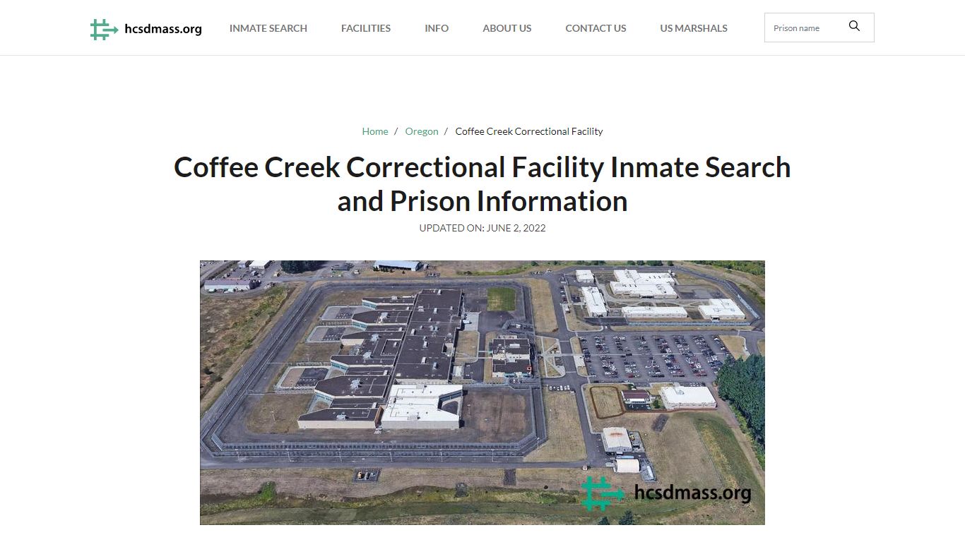 Coffee Creek Correctional Facility Inmate Search ...